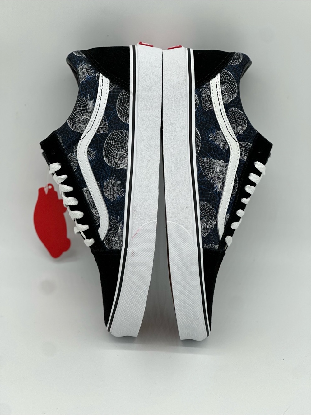 Vans Black & Navy Old Skool with White Stripe - Picture 8 of 10